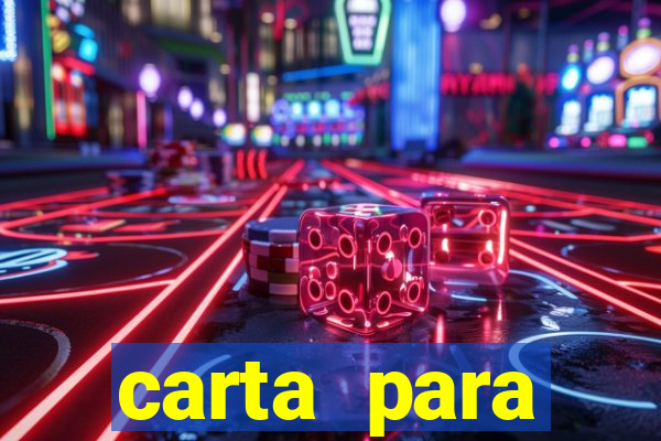 carta para encontrista homem